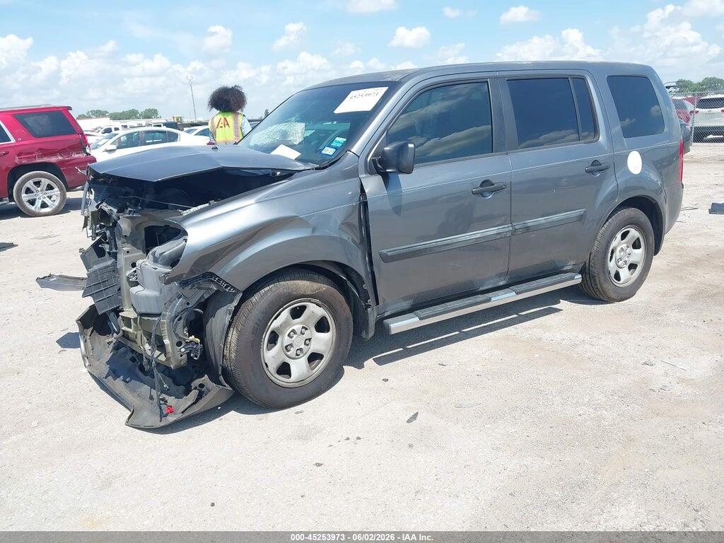 5FNYF3H22DB036434 2013 HONDA PILOT photo no. 2