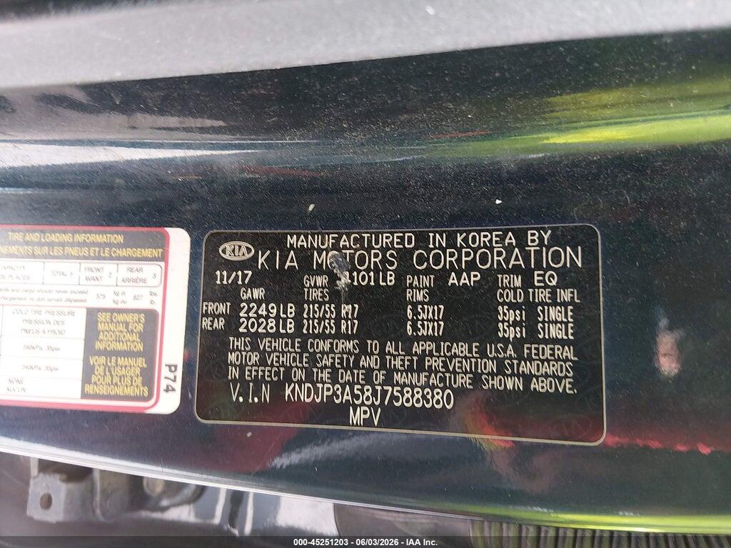 KNDJP3A58J7588380 2018 KIA SOUL photo no. 9