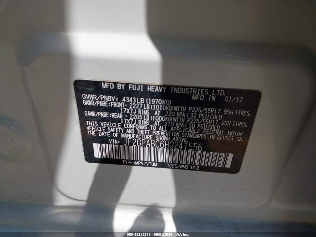 JF2GPABC6HG241556 2017 SUBARU CROSSTREK photo no. 9