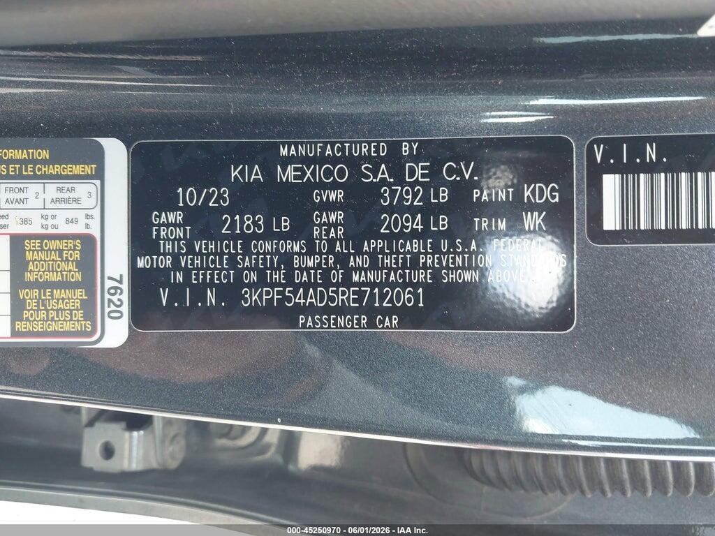 3KPF54AD5RE712061 2024 KIA FORTE photo no. 9