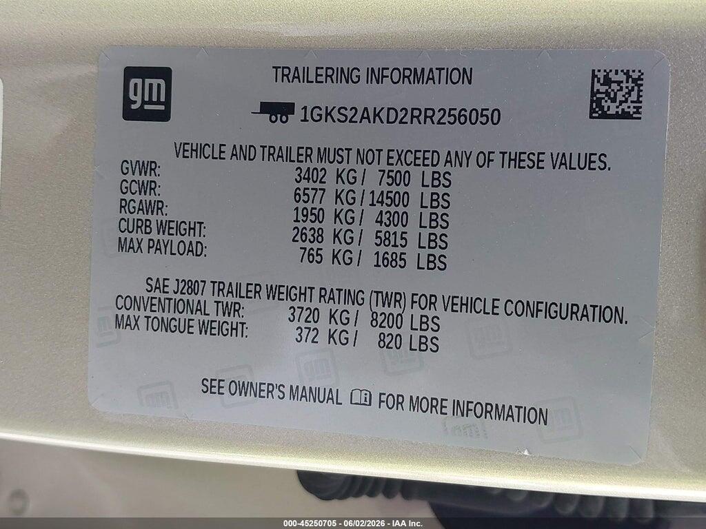 1GKS2AKD2RR256050 2024 GMC YUKON photo no. 9
