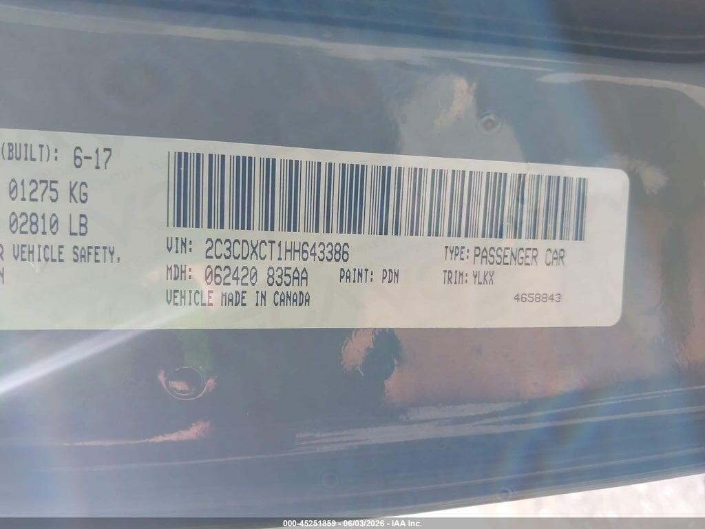 2C3CDXCT1HH643386 2017 DODGE CHARGER photo no. 9