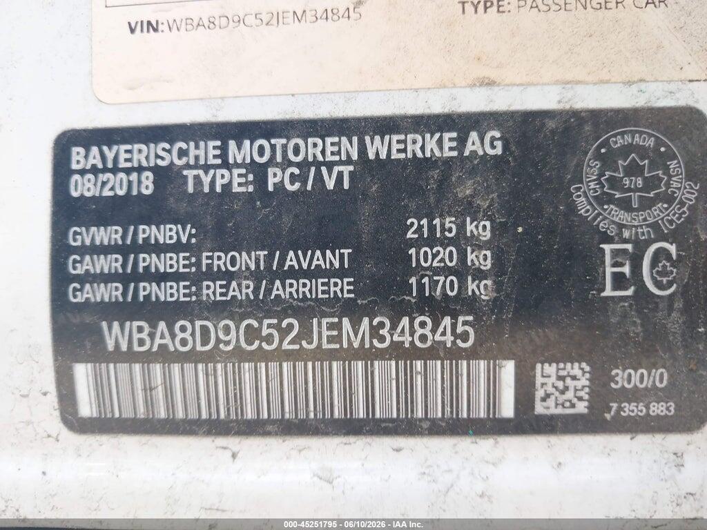 WBA8D9C52JEM34845 2018 BMW 330I photo no. 9