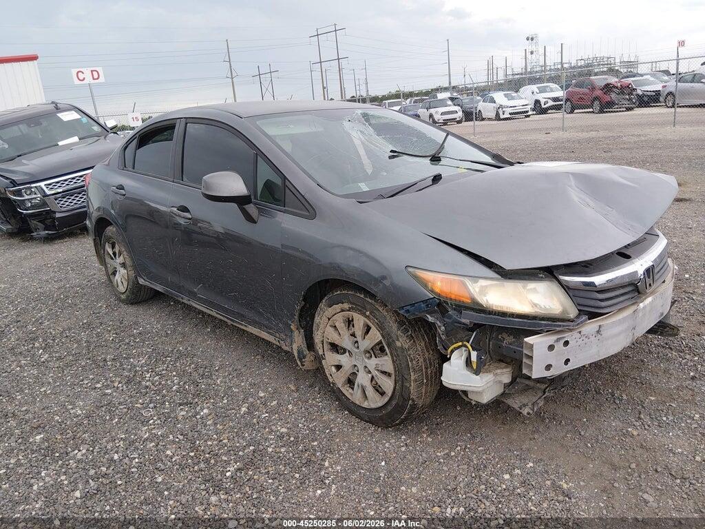 2HGFB2F51CH302837 2012 HONDA CIVIC photo no. 1