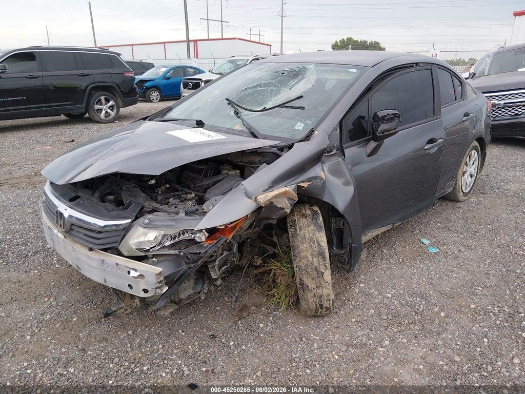 2HGFB2F51CH302837 2012 HONDA CIVIC photo no. 2
