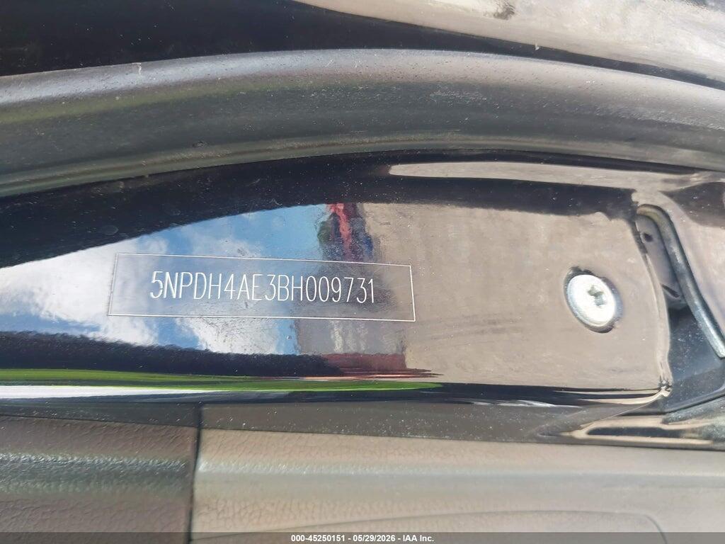 5NPDH4AE3BH009731 2011 HYUNDAI ELANTRA photo no. 9