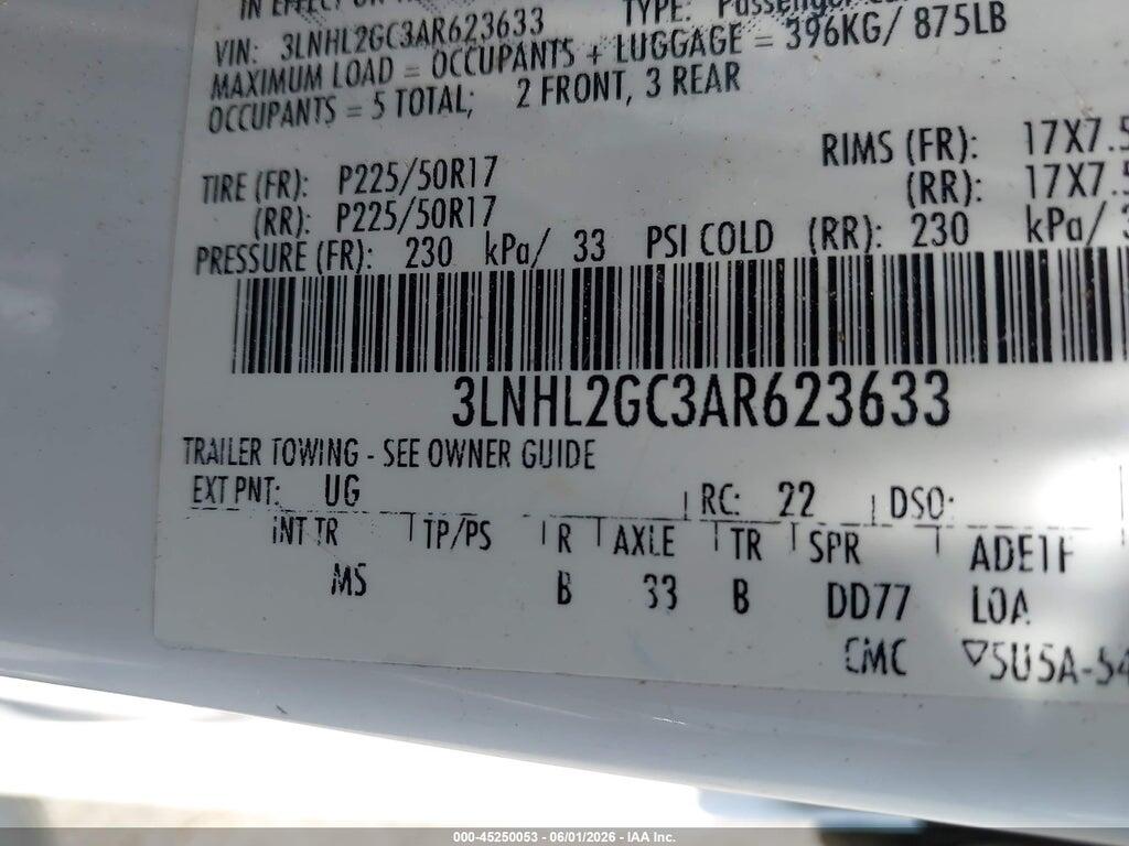 3LNHL2GC3AR623633 2010 LINCOLN MKZ photo no. 9
