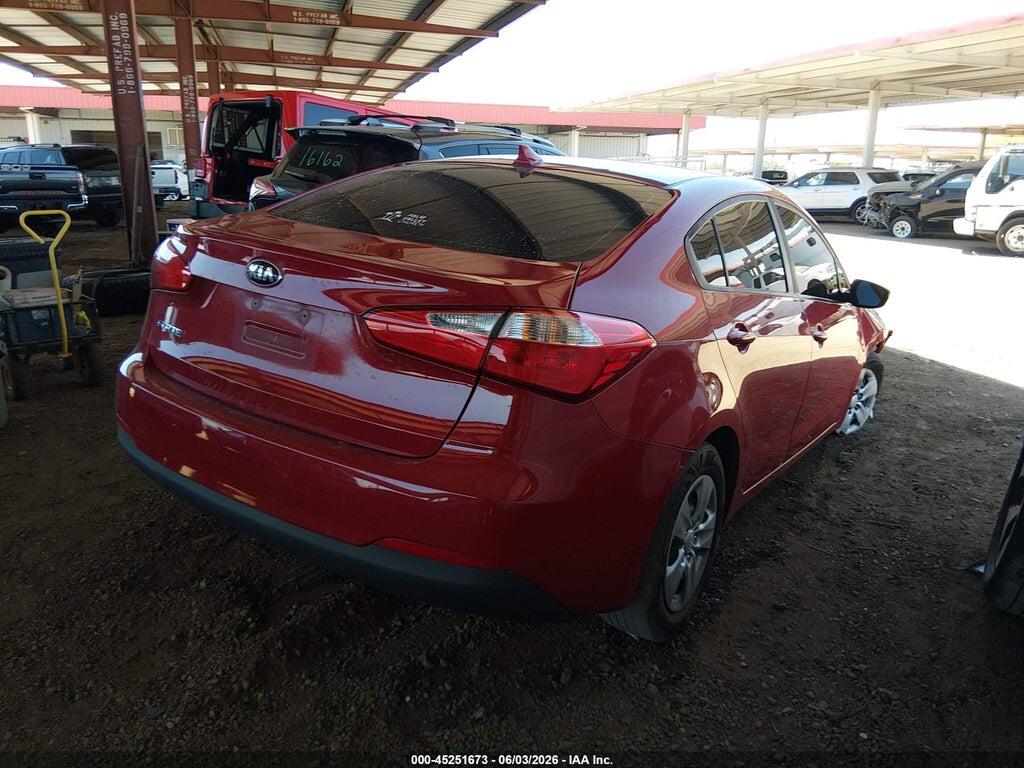 KNAFK4A65G5566549 2016 KIA FORTE photo no. 4