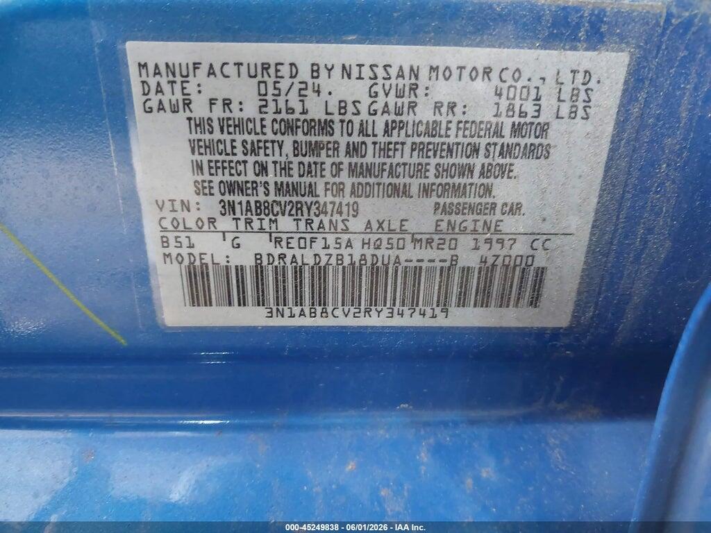 3N1AB8CV2RY347419 2024 NISSAN SENTRA photo no. 9