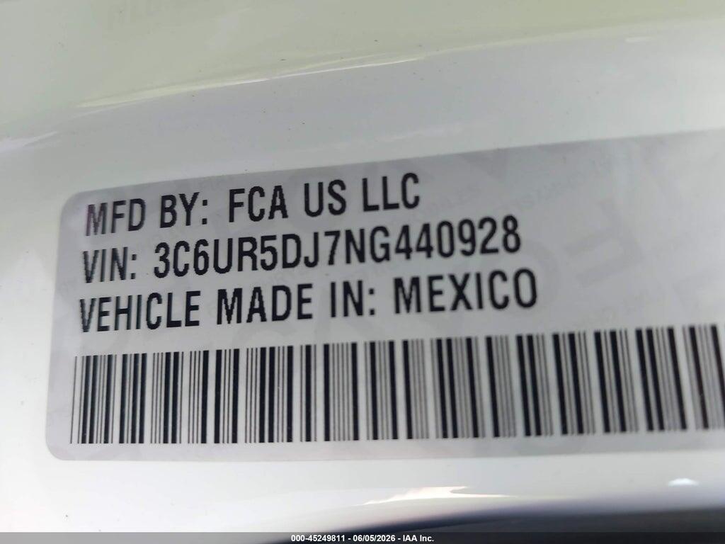 3C6UR5DJ7NG440928 2022 RAM 2500 photo no. 9