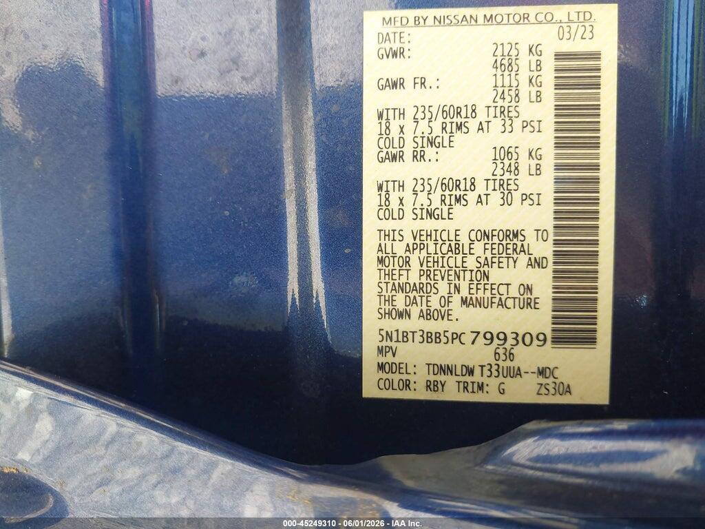 5N1BT3BB5PC799309 2023 NISSAN ROGUE photo no. 9