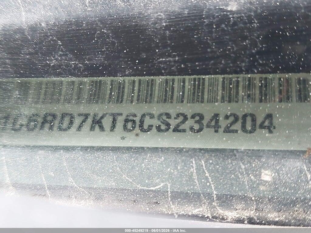 1C6RD7KT6CS234204 2012 RAM 1500 photo no. 9