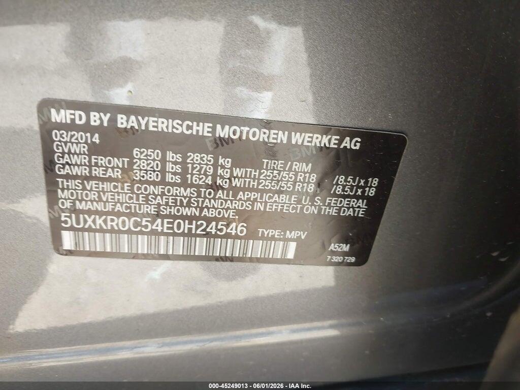 5UXKR0C54E0H24546 2014 BMW X5 photo no. 9