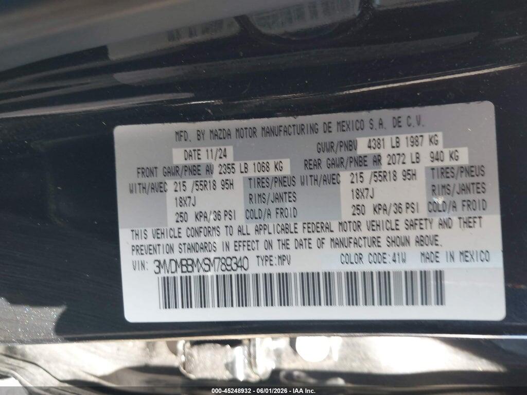 3MVDMBBMXSM789340 2025 MAZDA CX-30 photo no. 9