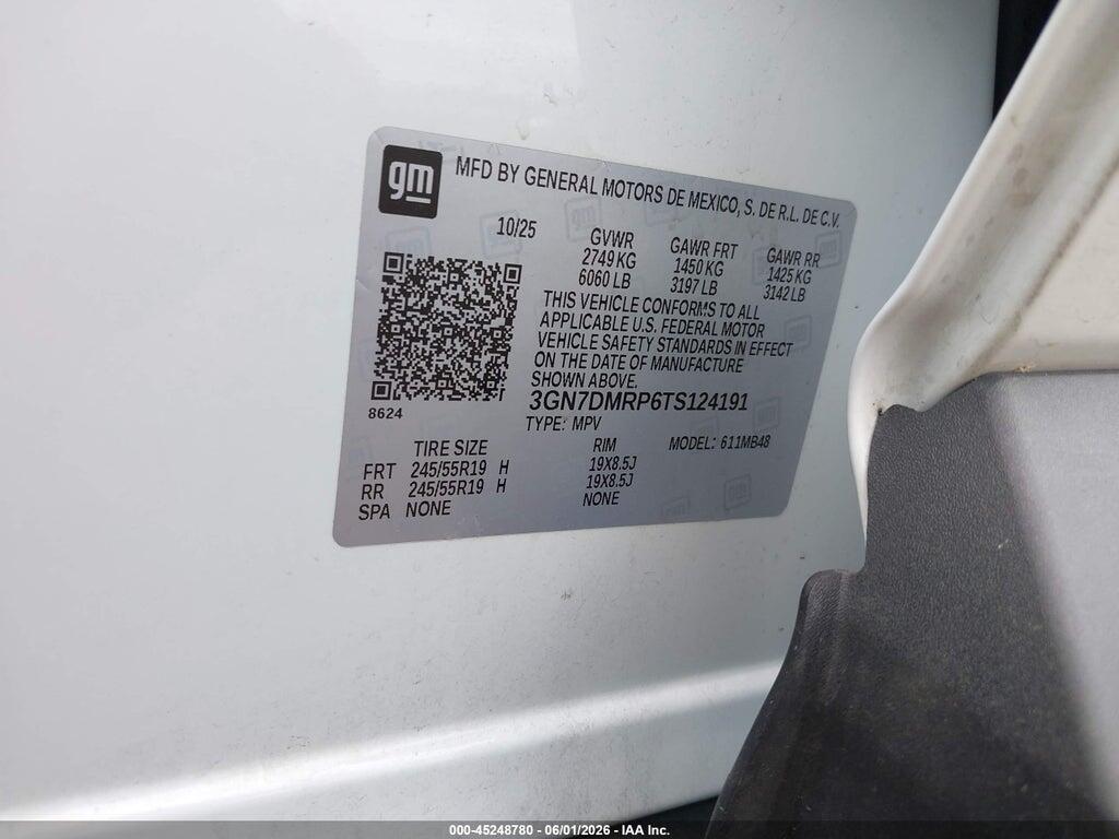 3GN7DMRP6TS124191 2026 CHEVROLET EQUINOX EV photo no. 9