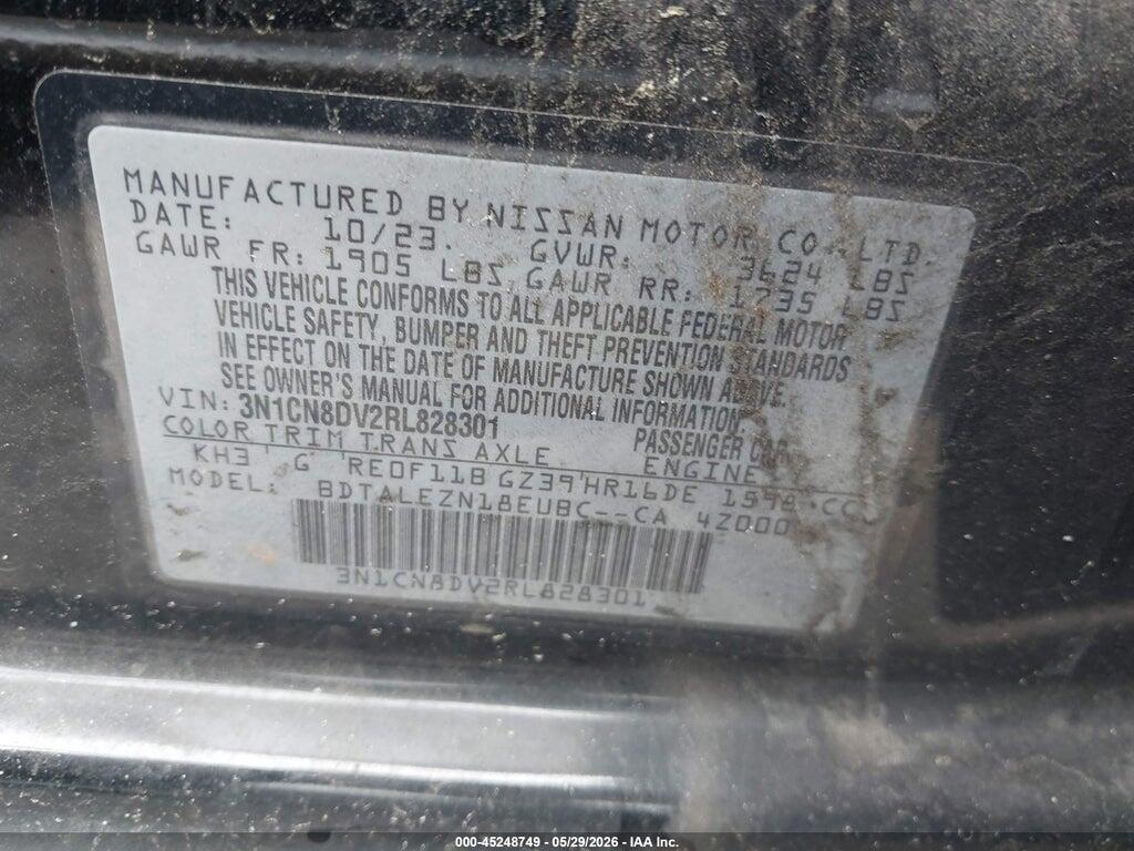 3N1CN8DV2RL828301 2024 NISSAN VERSA photo no. 9