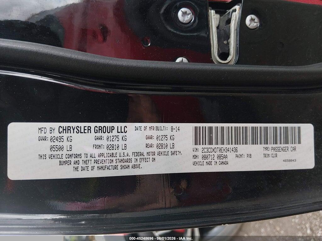 2C3CDXDT0EH341436 2014 DODGE CHARGER photo no. 9