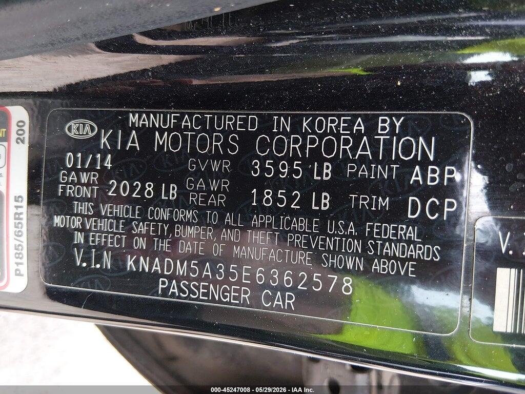 KNADM5A35E6362578 2014 KIA RIO photo no. 9