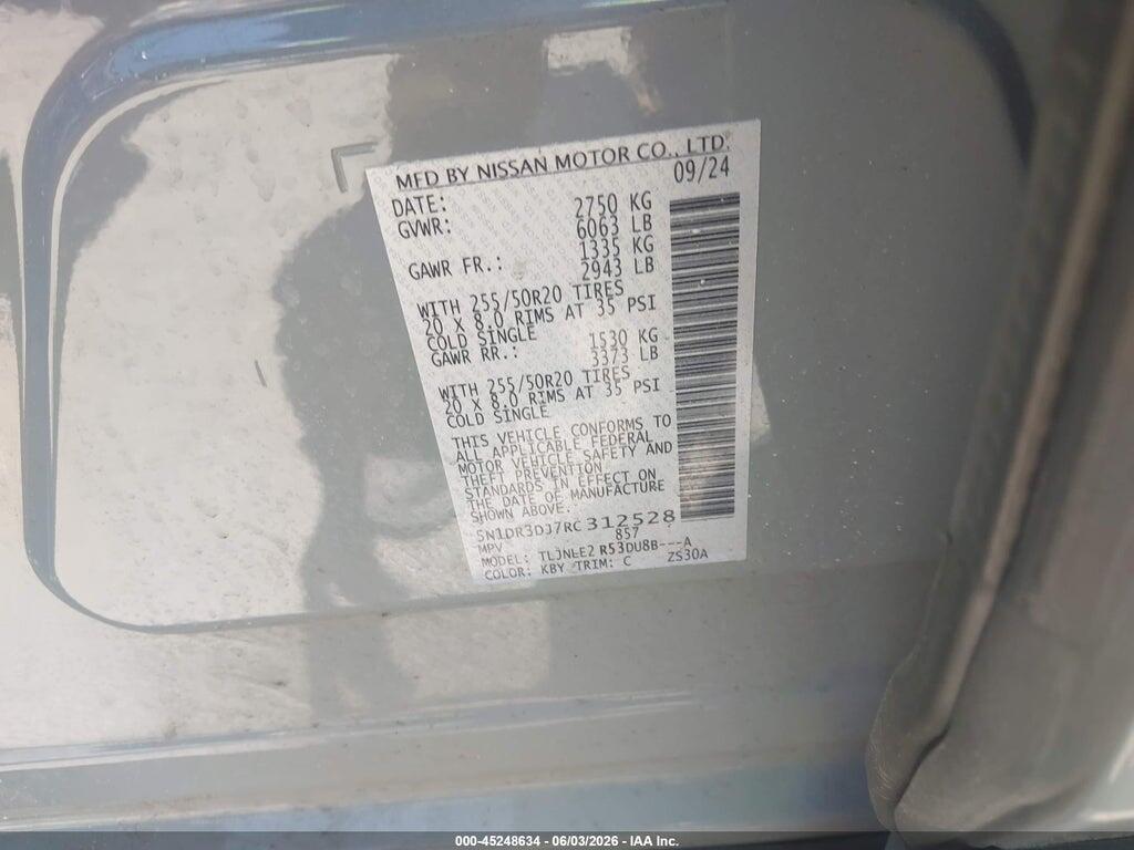 5N1DR3DJ7RC312528 2024 NISSAN PATHFINDER photo no. 9
