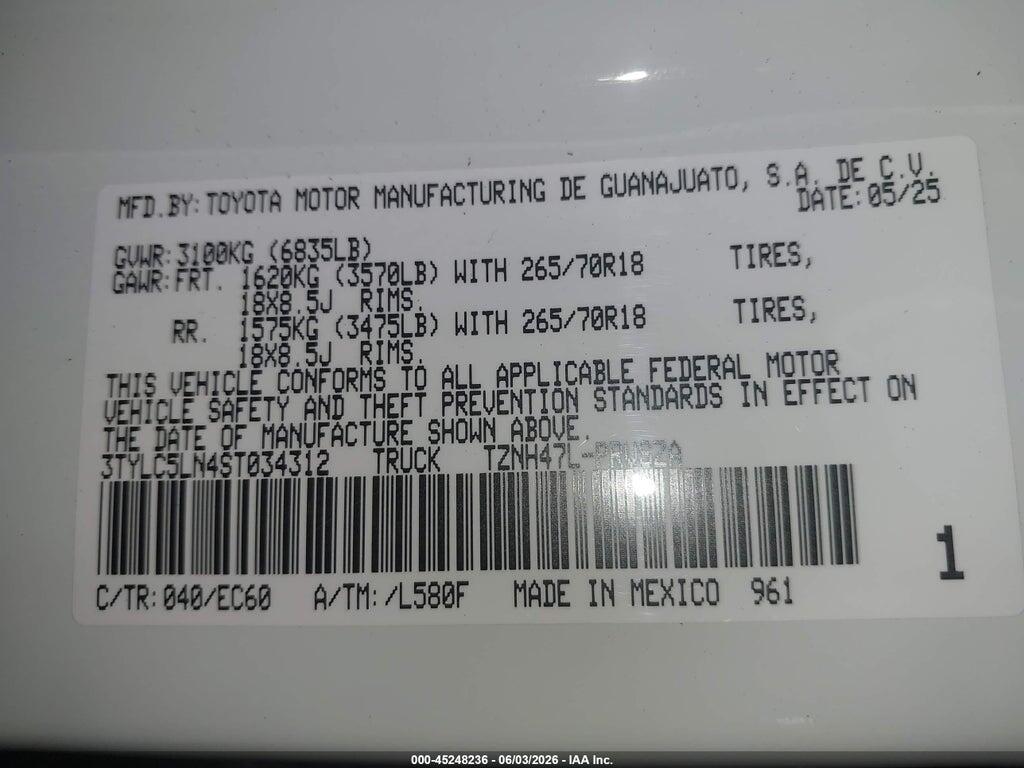 3TYLC5LN4ST034312 2025 TOYOTA TACOMA HYBRID photo no. 9