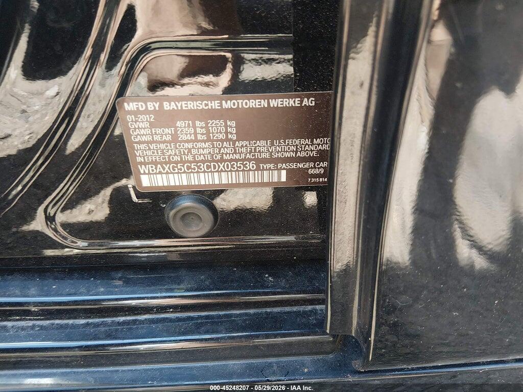 WBAXG5C53CDX03536 2012 BMW 528I photo no. 9