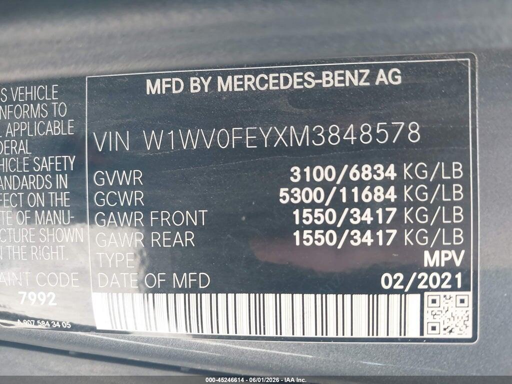 W1WV0FEYXM3848578 2021 MERCEDES-BENZ METRIS photo no. 9
