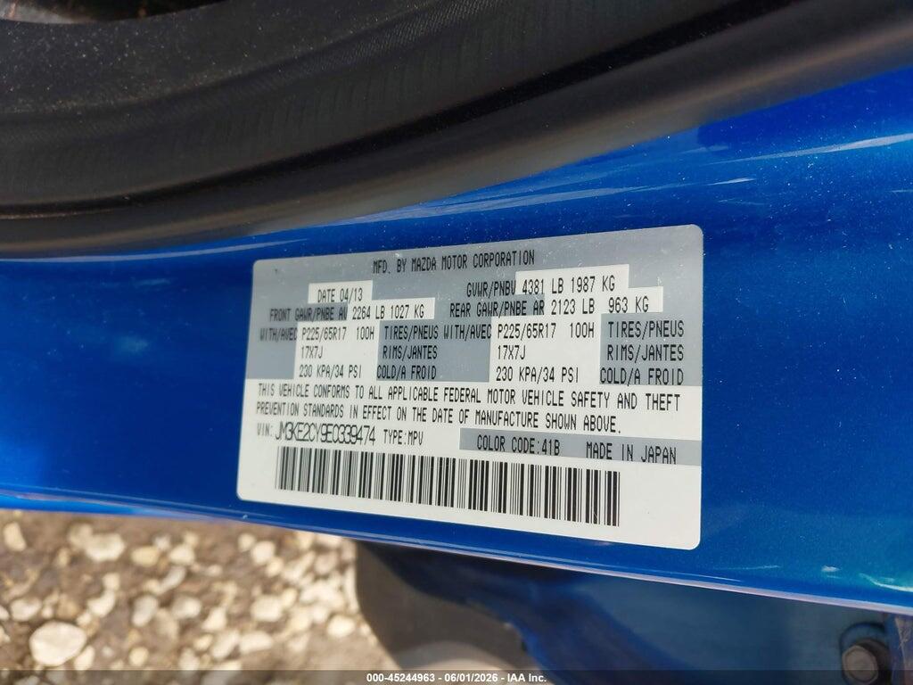 JM3KE2CY9E0339474 2014 MAZDA CX-5 photo no. 9