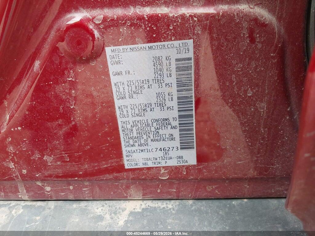 5N1AT2MT1LC746273 2020 NISSAN ROGUE photo no. 9
