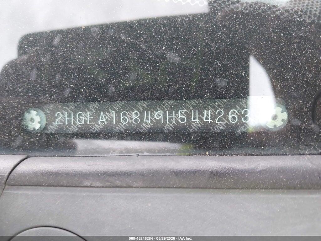 2HGFA16849H544263 2009 HONDA CIVIC photo no. 9