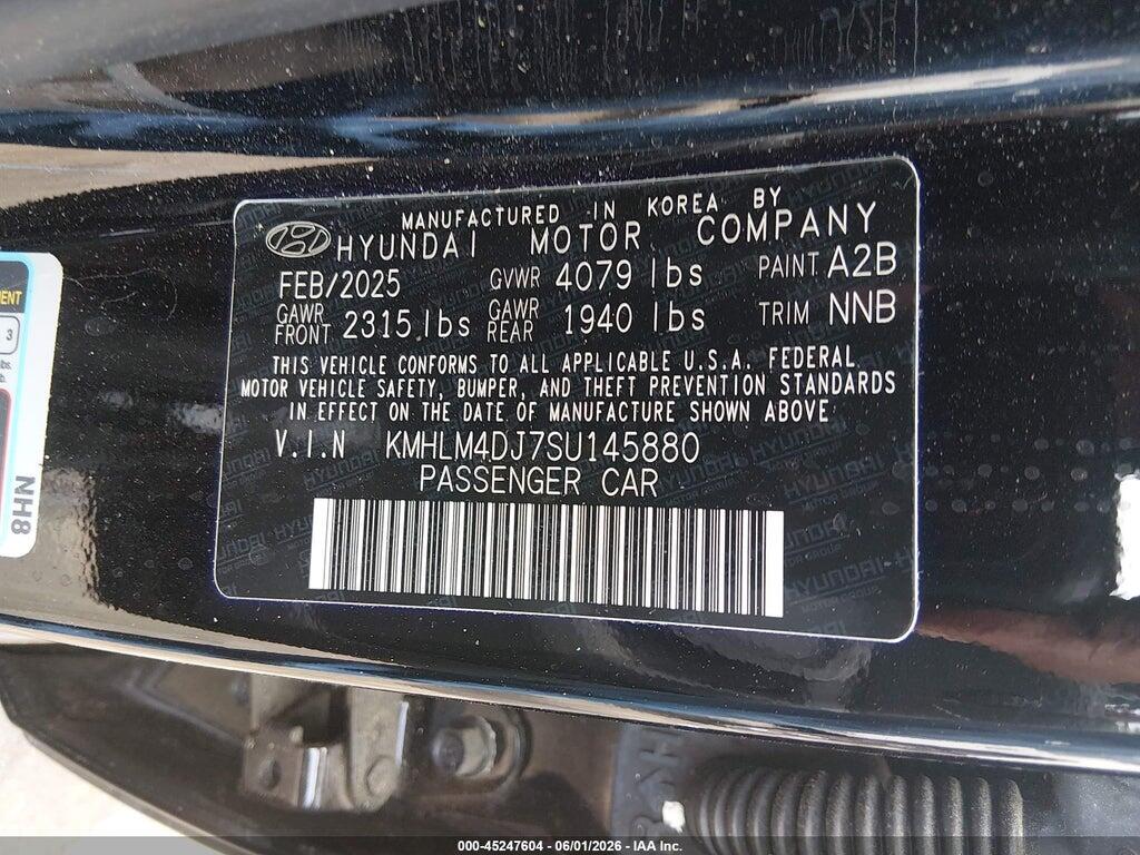 KMHLM4DJ7SU145880 2025 HYUNDAI ELANTRA HYBRID photo no. 9