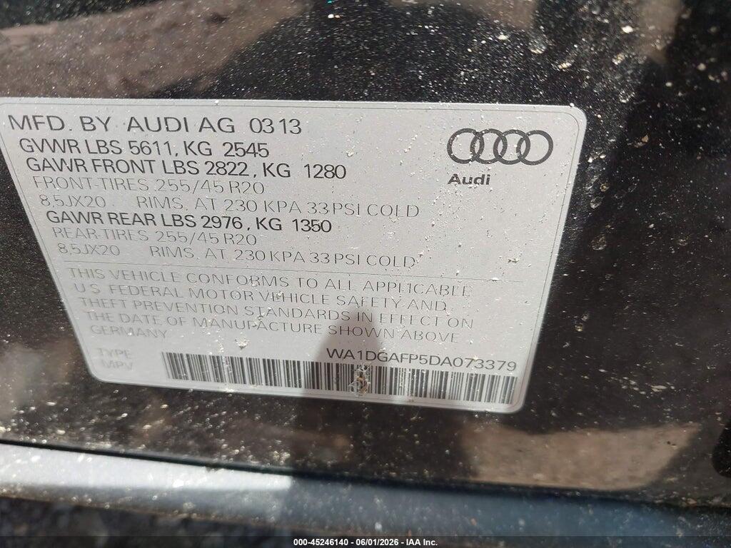 WA1DGAFP5DA073379 2013 AUDI Q5 photo no. 9