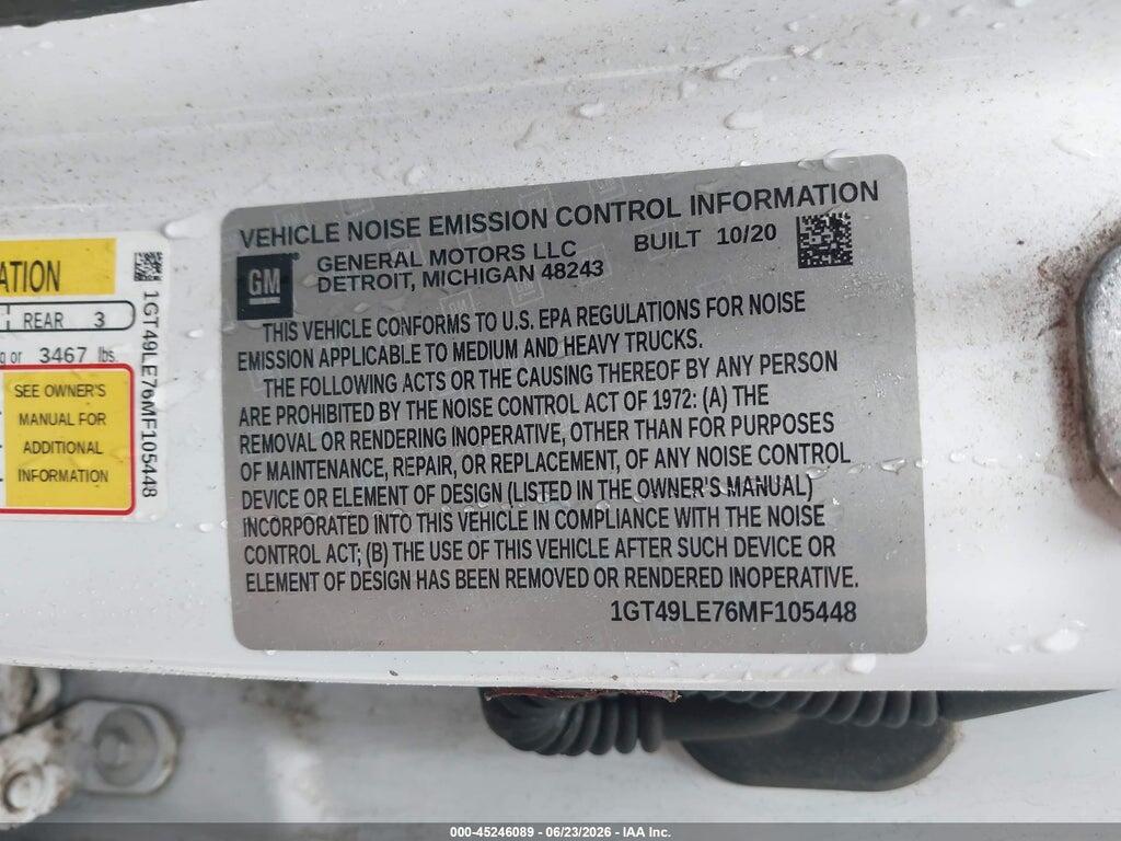 1GT49LE76MF105448 2021 GMC SIERRA 2500HD photo no. 8