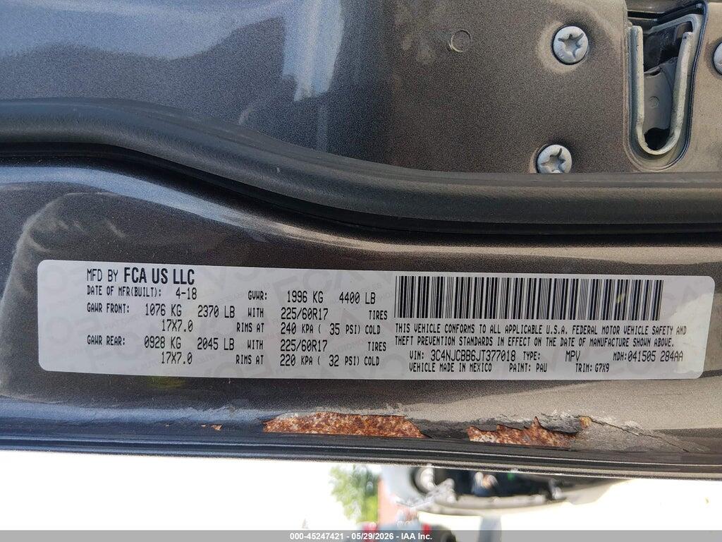 3C4NJCBB6JT377018 2018 JEEP COMPASS photo no. 9