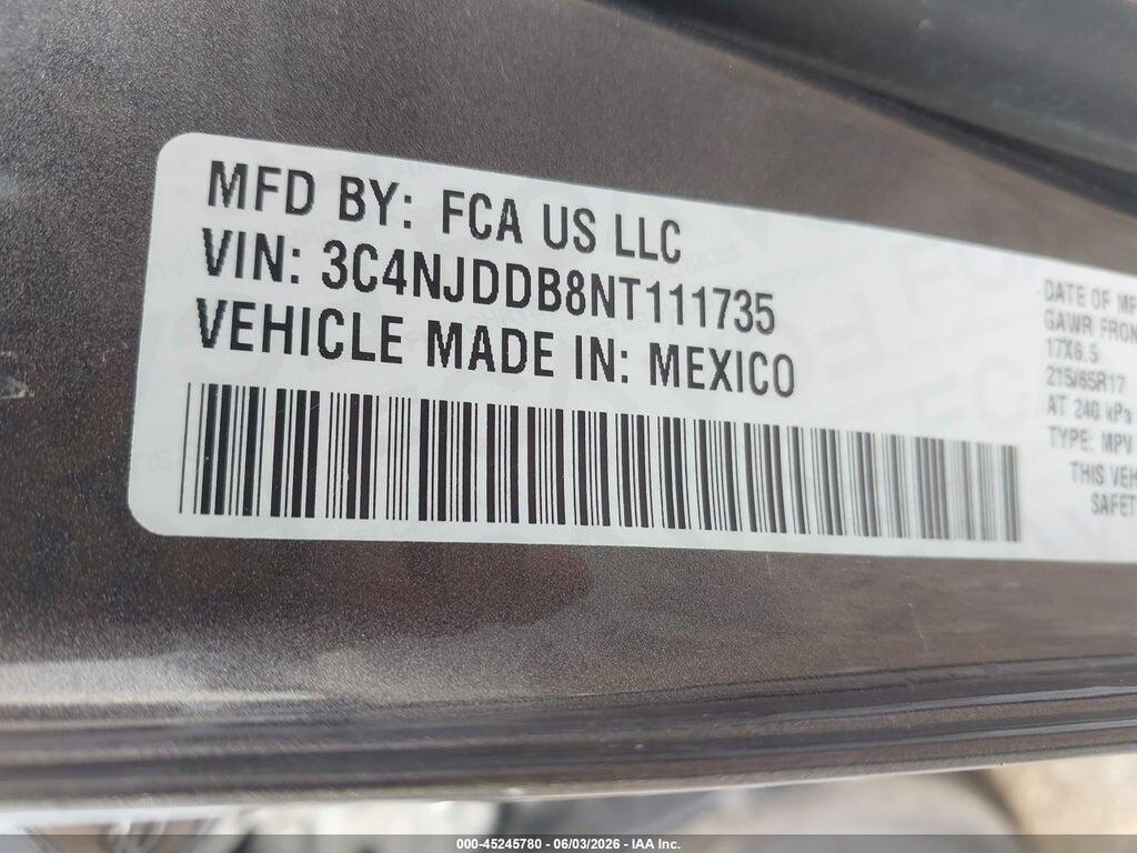 3C4NJDDB8NT111735 2022 JEEP COMPASS photo no. 8