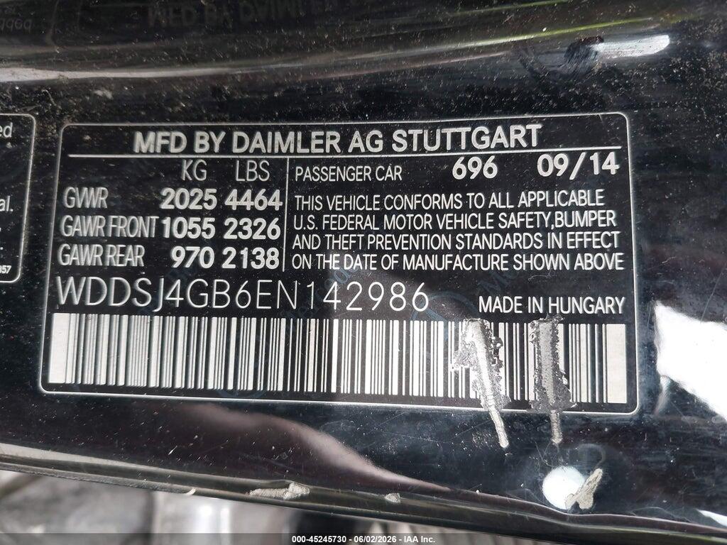 WDDSJ4GB6EN142986 2014 MERCEDES-BENZ CLA 250 photo no. 8