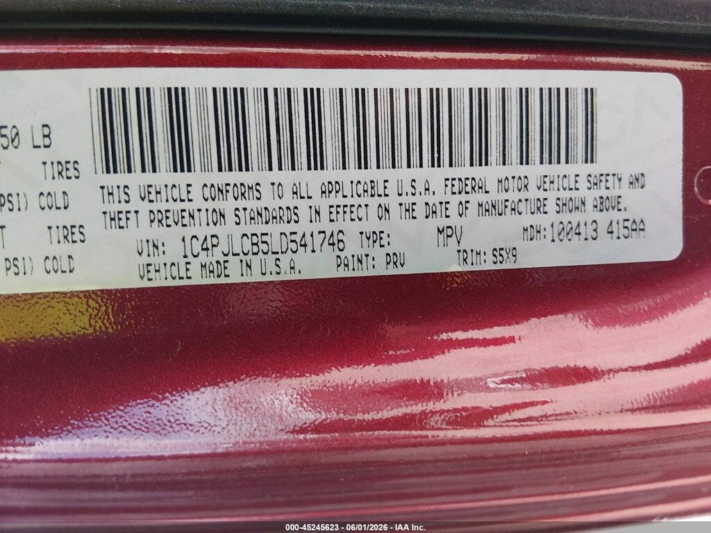 1C4PJLCB5LD541746 2020 JEEP CHEROKEE photo no. 9