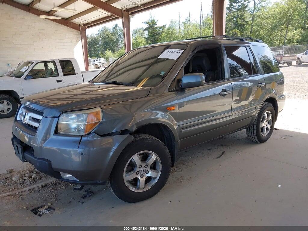 2HKYF18707H501783 2007 HONDA PILOT photo no. 2