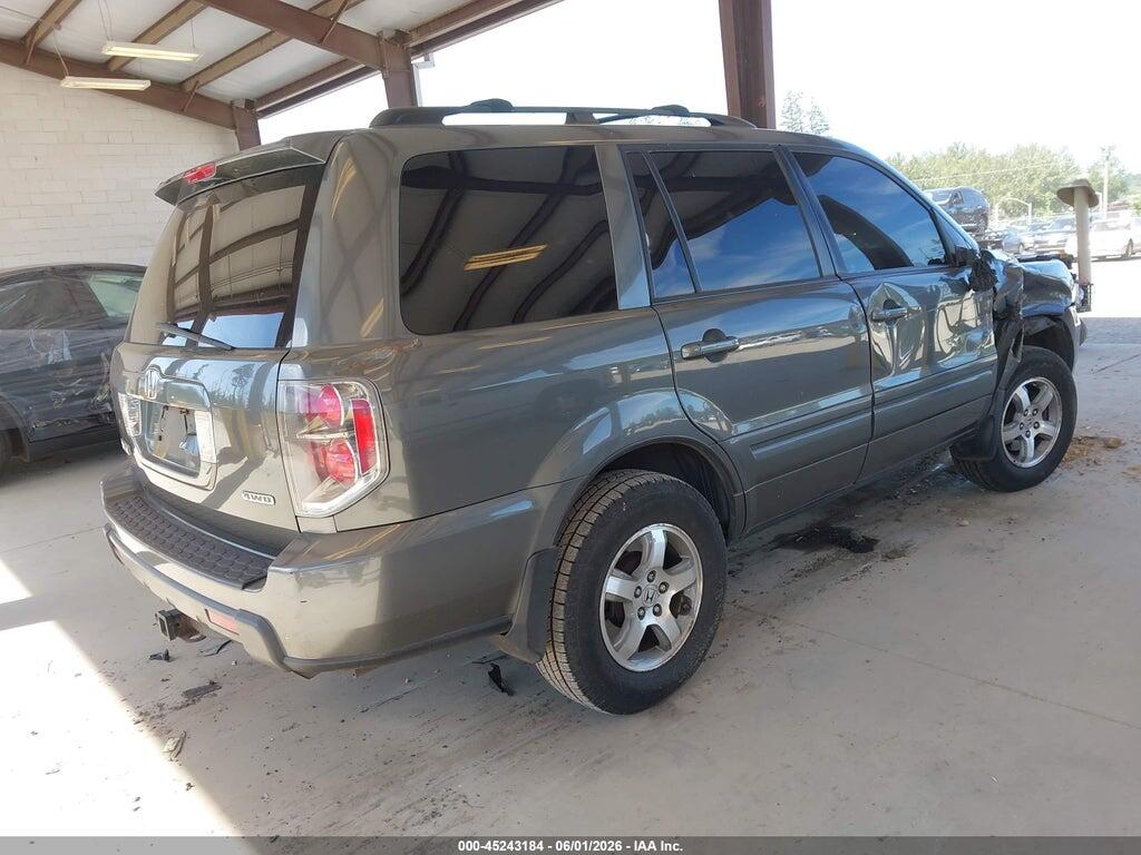 2HKYF18707H501783 2007 HONDA PILOT photo no. 4