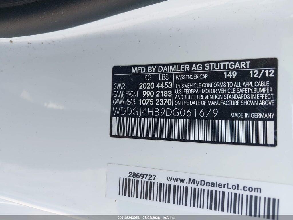 WDDGJ4HB9DG061679 2013 MERCEDES-BENZ C 250 photo no. 9