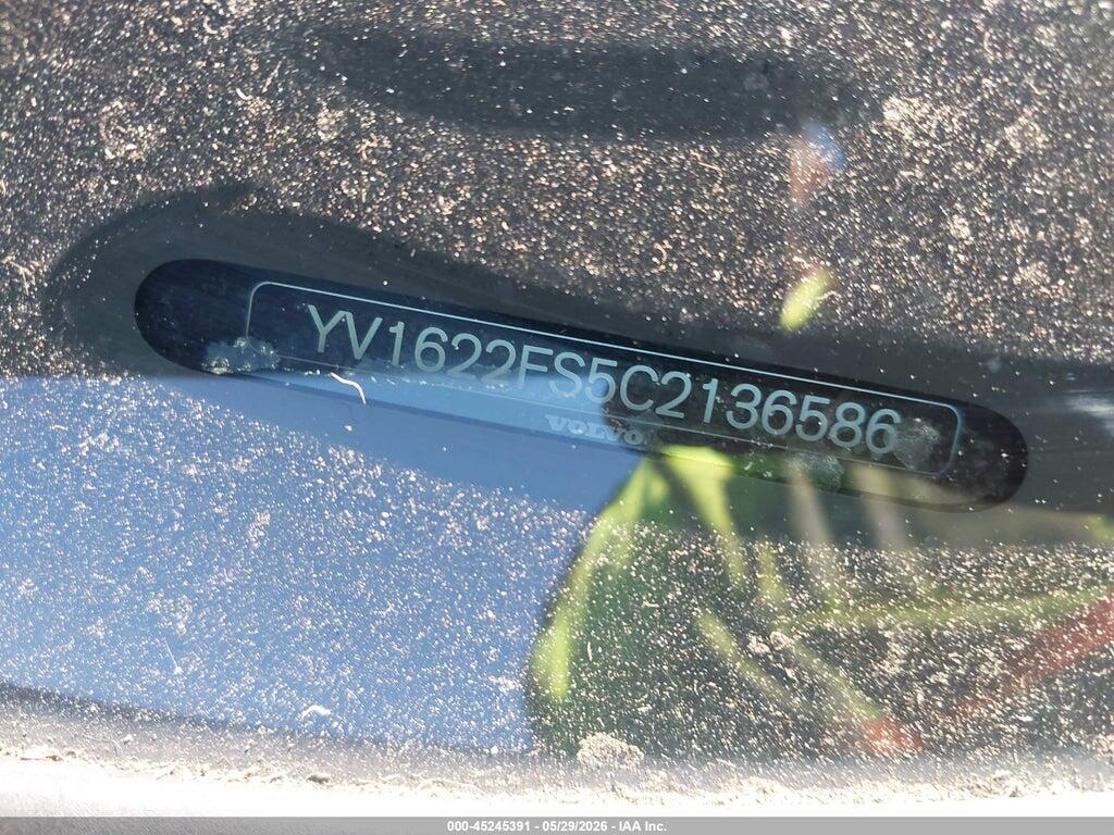 YV1622FS5C2136586 2012 VOLVO S60 photo no. 12