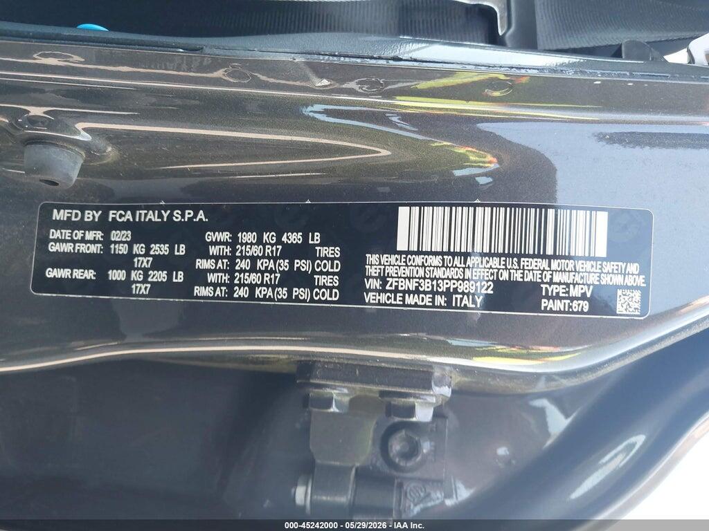 ZFBNF3B13PP989122 2023 FIAT 500X photo no. 9