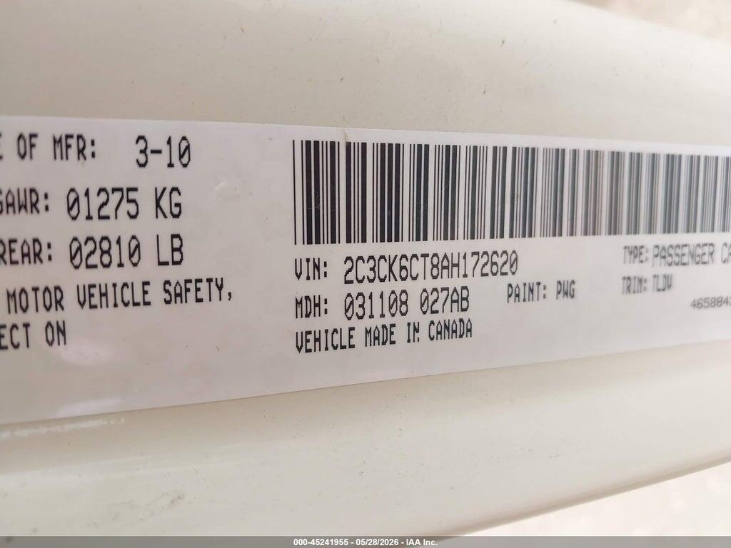 2C3CK6CT8AH172620 2010 CHRYSLER 300C photo no. 9