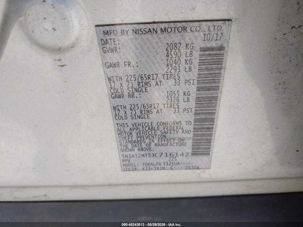 5N1AT2MT5JC716142 2018 NISSAN ROGUE photo no. 9