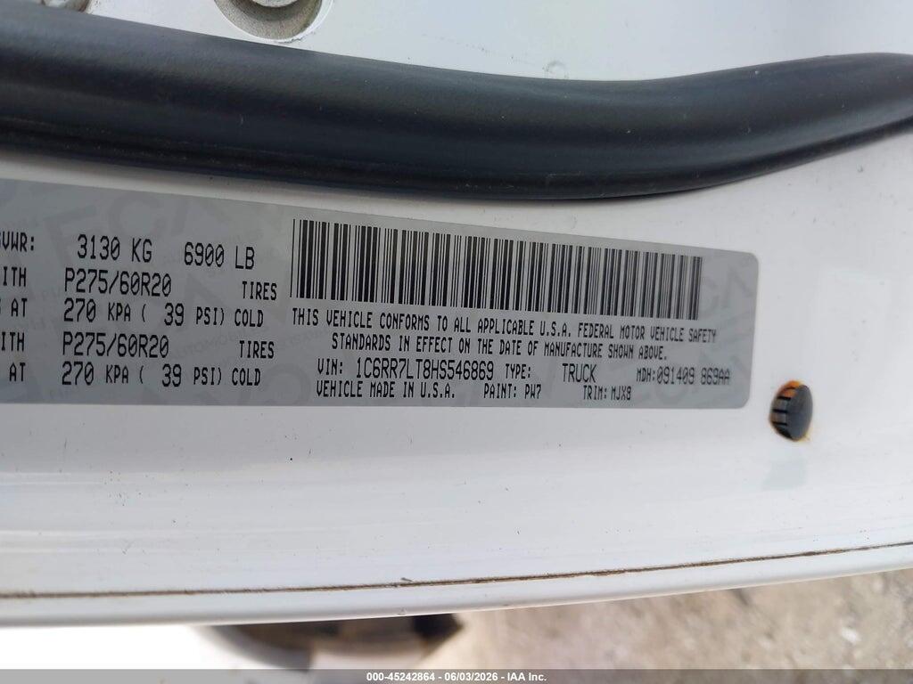 1C6RR7LT8HS546869 2017 RAM 1500 photo no. 9