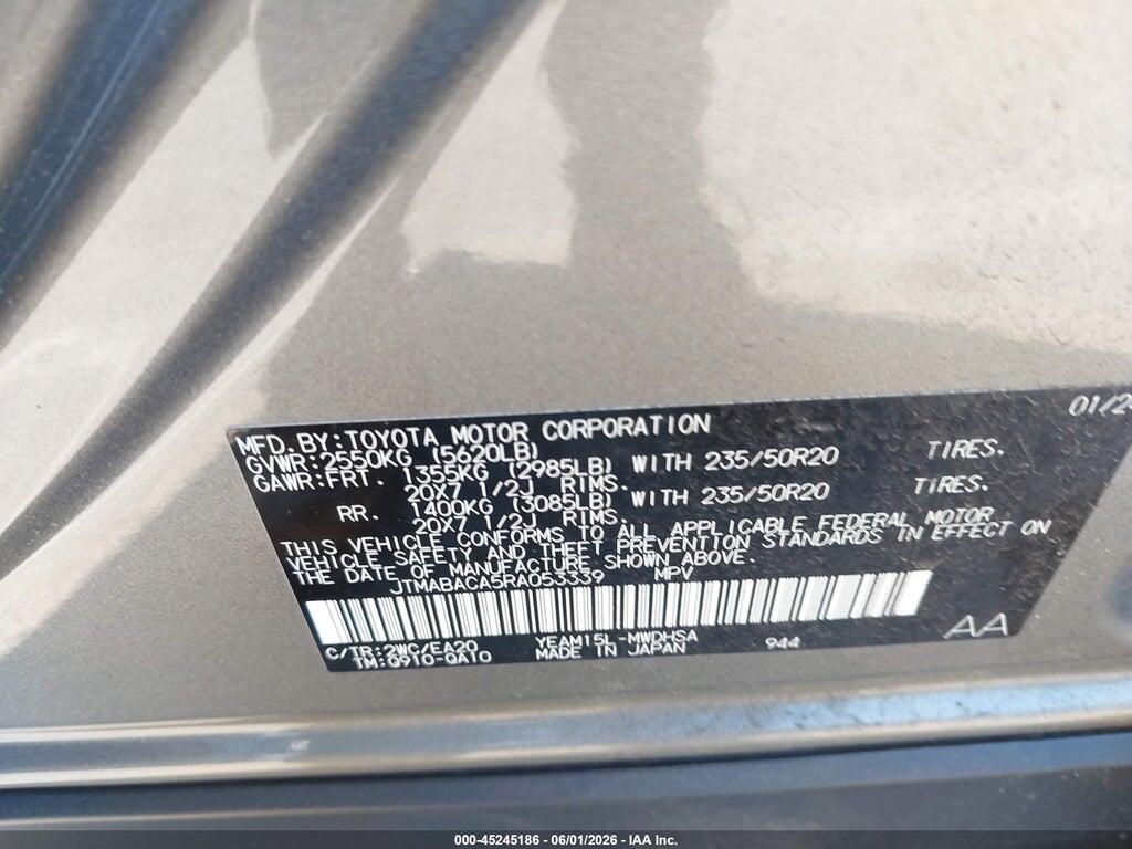 JTMABACA5RA053339 2024 TOYOTA BZ4X photo no. 9