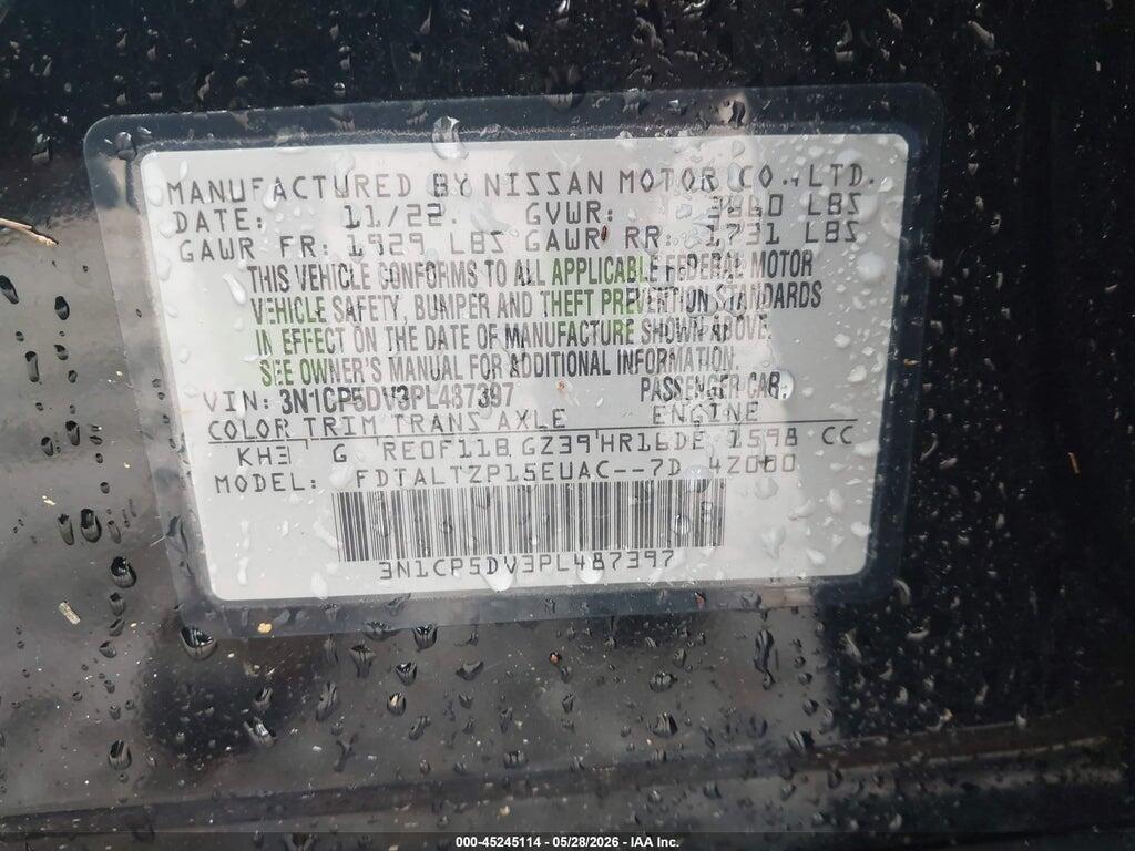 3N1CP5DV3PL487397 2023 NISSAN KICKS photo no. 9