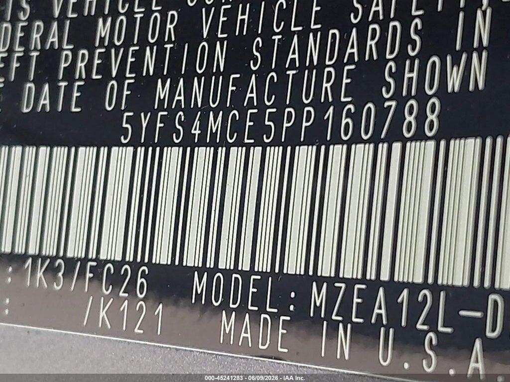 5YFS4MCE5PP160788 2023 TOYOTA COROLLA photo no. 9