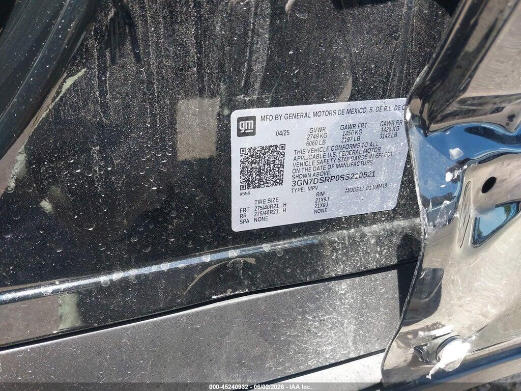 3GN7DSRP0SS210521 2025 CHEVROLET EQUINOX EV photo no. 9