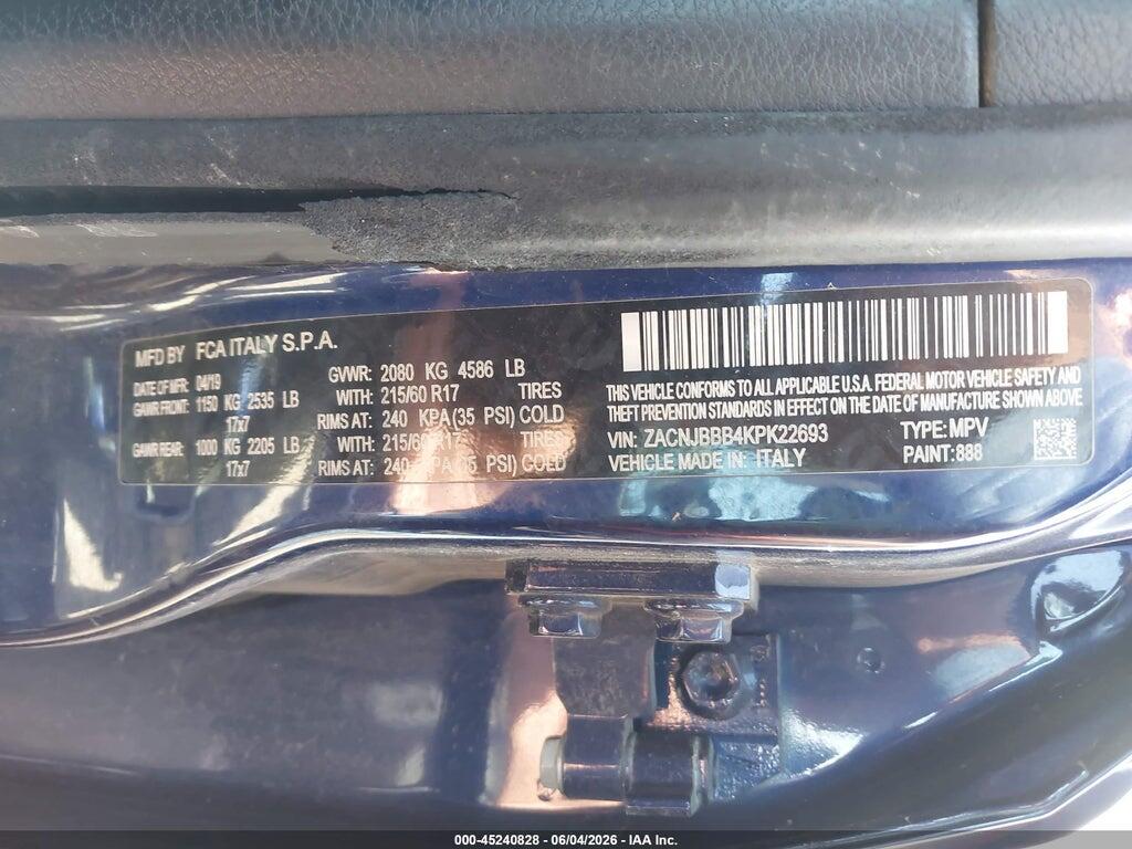 ZACNJBBB4KPK22693 2019 JEEP RENEGADE photo no. 9