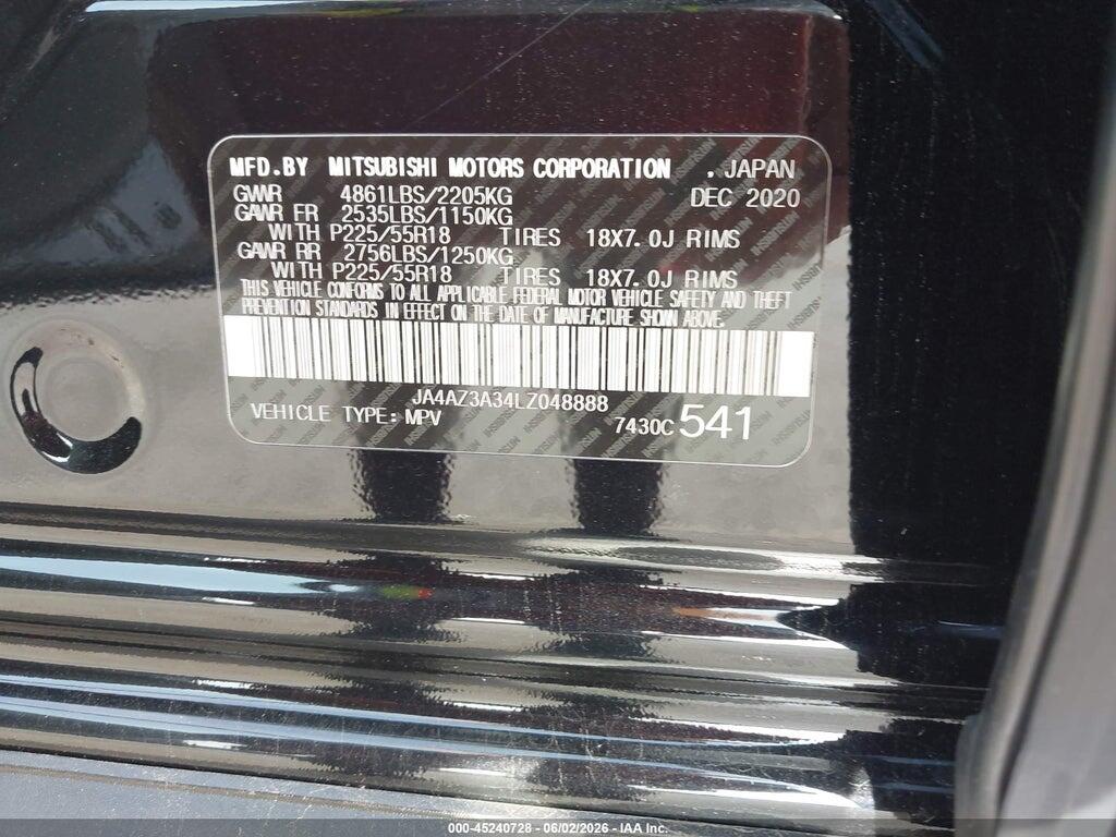 JA4AZ3A34LZ048888 2020 MITSUBISHI OUTLANDER photo no. 9
